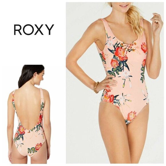 New. Roxy Beach Classics One-Piece Swimsuit - Picture 1 of 13